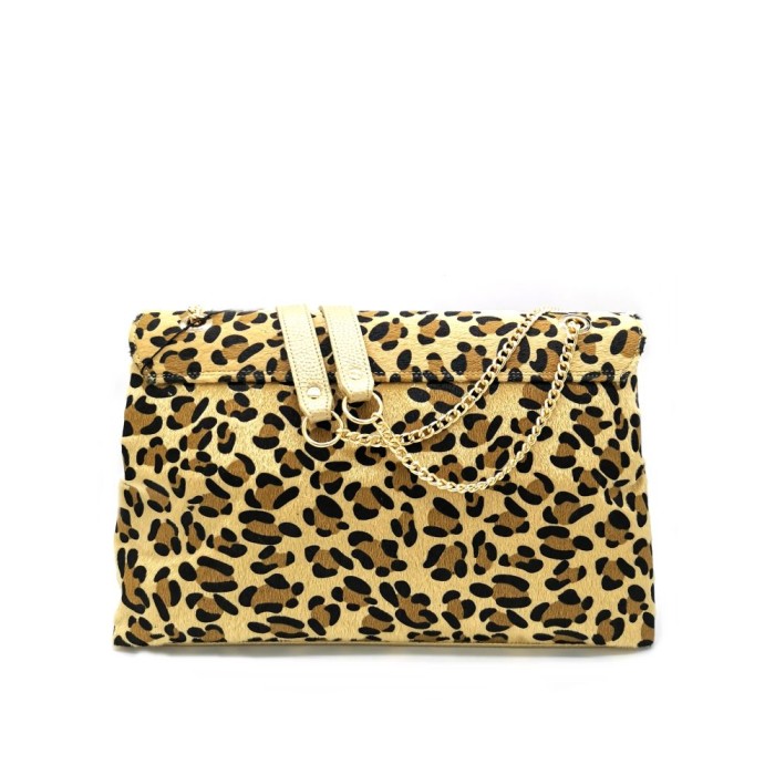 Τσάντα Ώμου / Χιαστί με Αλυσίδα  Dolce 238002-3 Λεοπάρ