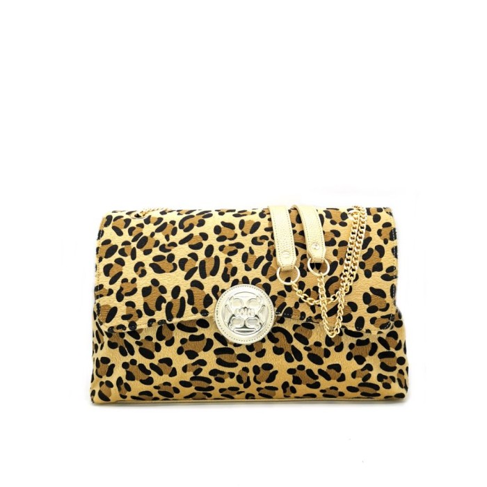 Τσάντα Ώμου / Χιαστί με Αλυσίδα  Dolce 238002-3 Λεοπάρ