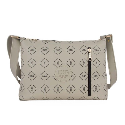 Τσάντα  Χιαστί De Raggi Monogram Series 25123-1314-SA Sage