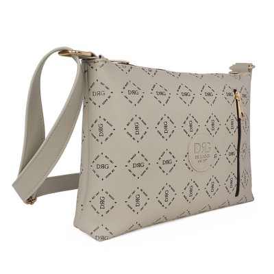 Τσάντα  Χιαστί De Raggi Monogram Series 25123-1314-SA Sage