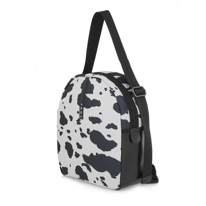 Τσάντα Πλάτης FRNC 5206 Εκρού / Μαύρο