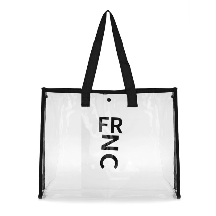 Τσάντα Πλάτης FRNC 5206 Εκρού / Μαύρο