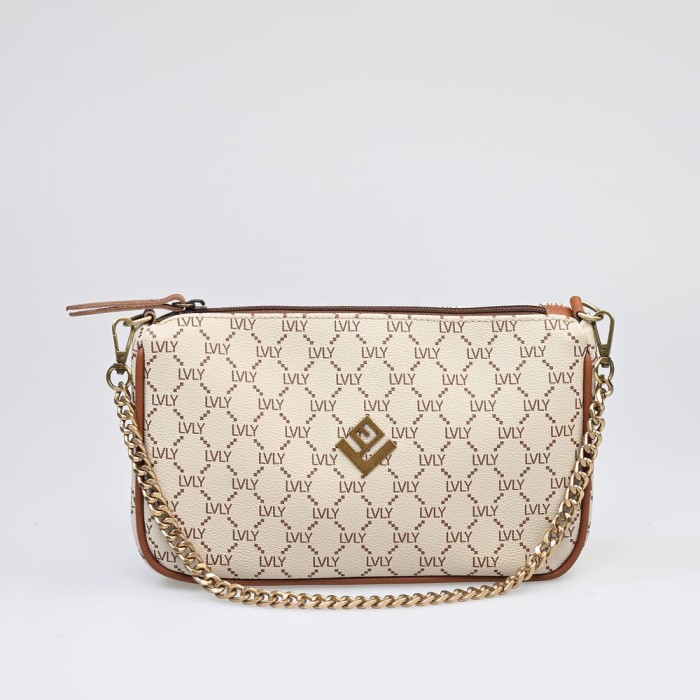 Τσάντα Ώμου / Χειρός Lovely Caldera Large Mosaic Bag 17CD-LMON-05 Μπεζ