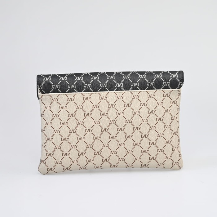 Τσάντα Χειρός / Φάκελος Lovely Cameo Mosaic Bag 17CM-MON-00 Μπεζ / Μαύρο