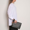 Τσάντα Χειρός Lovely Necessaire Mosaic Bag 17N-MON-00 Μαύρο / Μπεζ