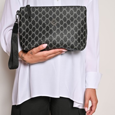 Τσάντα Χειρός Lovely Necessaire Mosaic Bag 17N-MON-13 Μαύρο