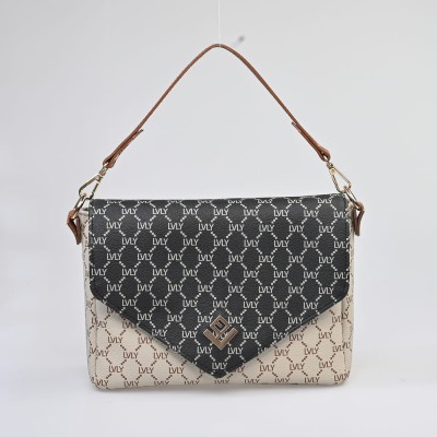 Τσάντα Χειρός / Χιαστί Lovely Essense Mosaic Bag 17ES-MON-00 Μπεζ / Μαύρο 