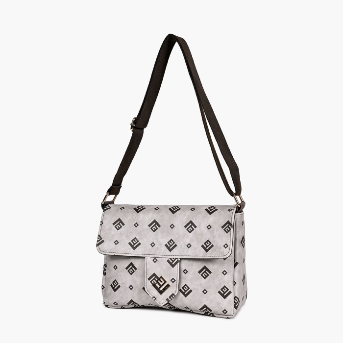 Τσάντα Ώμου / Χιαστί Lovely Irma Small Signature Bag 16IR-SSI-03 Γκρι